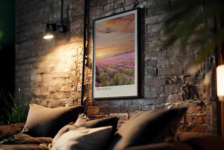 Paul Sinus Kunstdruck 40x60cm Lavendelfeld Provence Frankreich Sonnenuntergang Natur Provence France