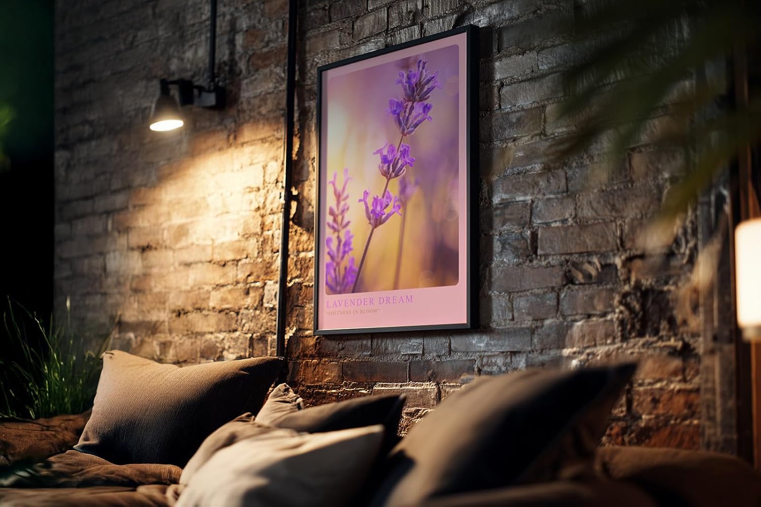 Paul Sinus Kunstdruck 40x60cm Lavender Dream Lavendelblüte in zarten Farben mit weichem Licht und Bokeh