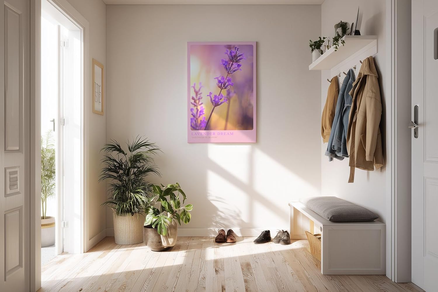 Paul Sinus Kunstdruck 40x60cm Lavender Dream Lavendelblüte in zarten Farben mit weichem Licht und Bokeh
