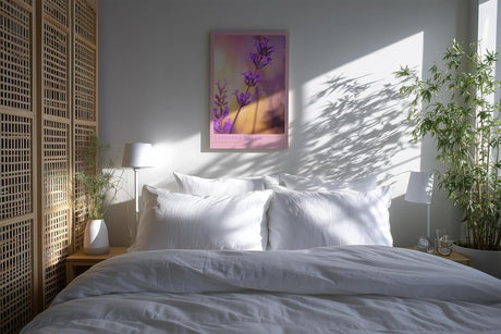Paul Sinus Kunstdruck 40x60cm Lavender Dream Lavendelblüte in zarten Farben mit weichem Licht und Bokeh