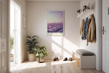 Paul Sinus Kunstdruck 40x60cm Lavender Season Lavendelfeld Sonnenuntergang Provence Violett Naturidylle