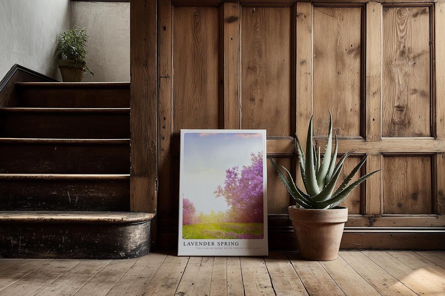 Paul Sinus Kunstdruck 40x60cm Lavender Spring – blühender Flieder in zartem Licht des Frühlingsmorgens