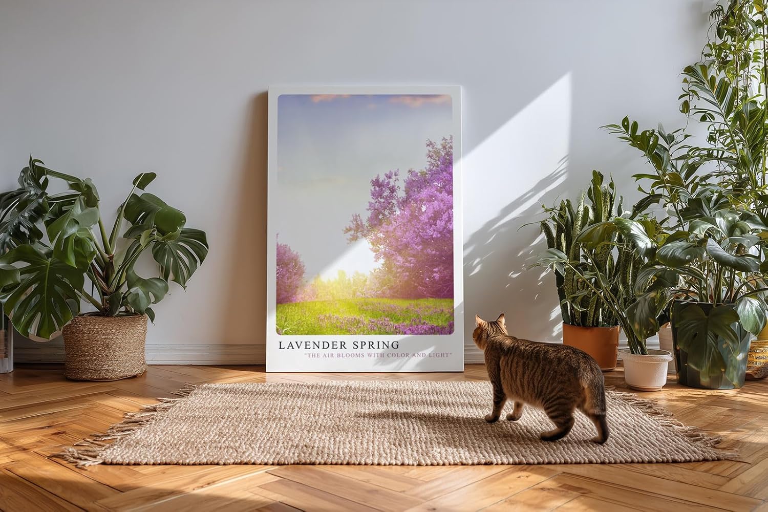 Paul Sinus Kunstdruck 40x60cm Lavender Spring – blühender Flieder in zartem Licht des Frühlingsmorgens