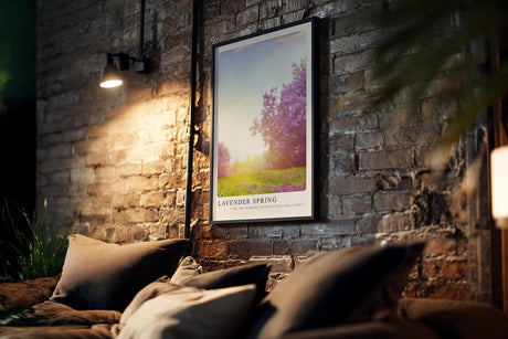 Paul Sinus Kunstdruck 40x60cm Lavender Spring – blühender Flieder in zartem Licht des Frühlingsmorgens