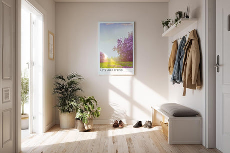 Paul Sinus Kunstdruck 40x60cm Lavender Spring – blühender Flieder in zartem Licht des Frühlingsmorgens