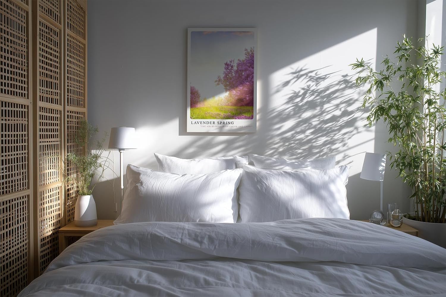 Paul Sinus Kunstdruck 40x60cm Lavender Spring – blühender Flieder in zartem Licht des Frühlingsmorgens