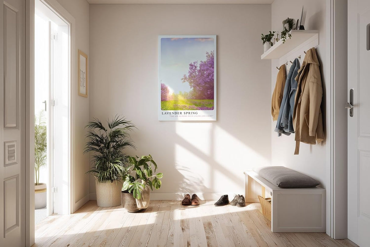 Paul Sinus Kunstdruck 40x60cm Lavender Spring – blühender Flieder in zartem Licht des Frühlingsmorgens