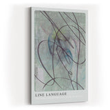 Paul Sinus Kunstdruck 40x60cm Line Language Linien Bewegung Geste Abstrakt Pastell Struktur