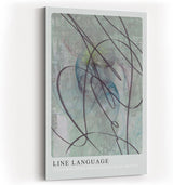 Paul Sinus Kunstdruck 40x60cm Line Language Linien Bewegung Geste Abstrakt Pastell Struktur