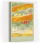 Paul Sinus Kunstdruck 40x60cm Lines in Transit Linien Dynamik Grün Gelb Bewegung Abstrakt