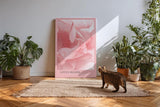 Paul Sinus Kunstdruck 40x60cm Lotus Bloom – Zarte Lotusblüte in sanften Rosatönen als Symbol der Achtsamkeit