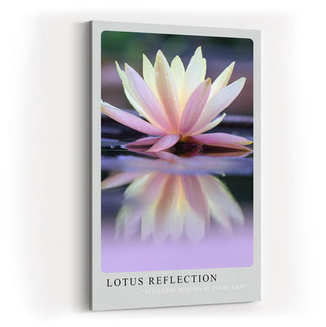 Paul Sinus Kunstdruck 40x60cm Lotus Blume Wasser Spiegelung Ruhe Zen Meditativ Lotus Reflection