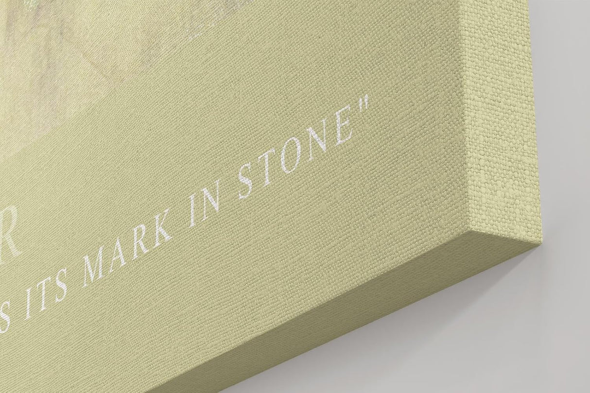 Paul Sinus Kunstdruck 40x60cm Love Forever Stein Beige Schrift Emotion Erinnerung Zeit