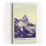 Paul Sinus Kunstdruck 40x60cm Matterhorn – majestätisches Bergpanorama in Wolken und Schnee