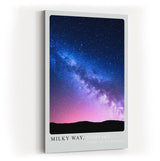 Paul Sinus Kunstdruck 40x60cm Milky Way – Magischer Nachthimmel mit leuchtender Milchstraße