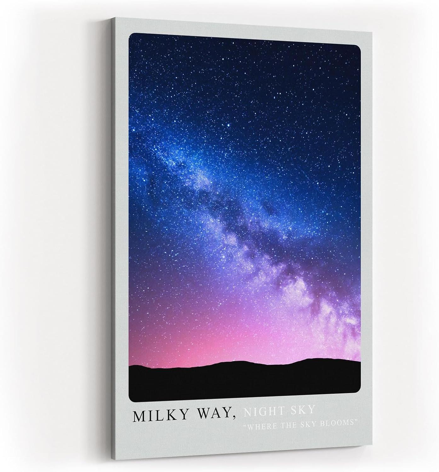 Paul Sinus Kunstdruck 40x60cm Milky Way – Magischer Nachthimmel mit leuchtender Milchstraße