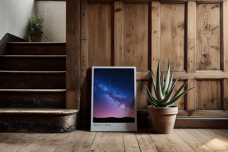 Paul Sinus Kunstdruck 40x60cm Milky Way – Magischer Nachthimmel mit leuchtender Milchstraße