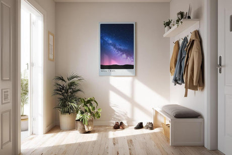 Paul Sinus Kunstdruck 40x60cm Milky Way – Magischer Nachthimmel mit leuchtender Milchstraße