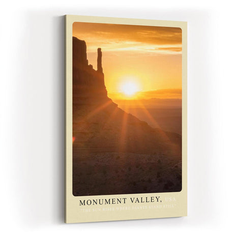Paul Sinus Kunstdruck 40x60cm Monument Valley mit Sonnenaufgang über Felsformationen