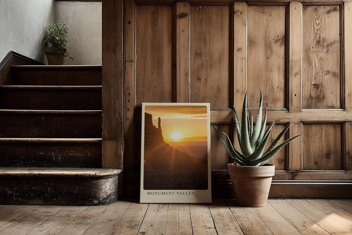 Paul Sinus Kunstdruck 40x60cm Monument Valley mit Sonnenaufgang über Felsformationen