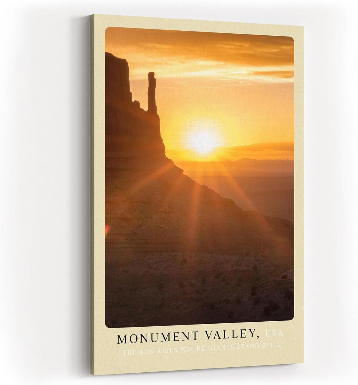 Paul Sinus Kunstdruck 40x60cm Monument Valley mit Sonnenaufgang über Felsformationen