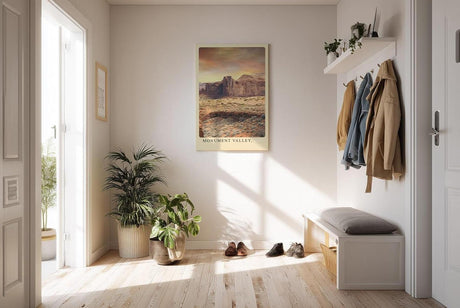 Paul Sinus Kunstdruck 40x60cm Monument Valley – Rote Felsenlandschaft in den Weiten des amerikanischen Westens