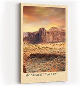 Paul Sinus Kunstdruck 40x60cm Monument Valley – Rote Felsenlandschaft in den Weiten des amerikanischen Westens