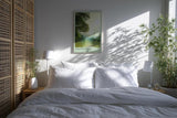 Paul Sinus Kunstdruck 40x60cm Morning River – Flusslandschaft mit Licht und Nebel am Morgen