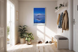 Paul Sinus Kunstdruck 40x60cm Mount Fuji mit Spiegelung im See und blauem Himmel