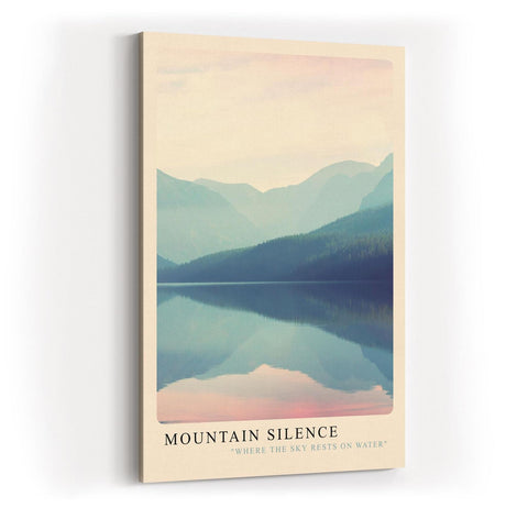 Paul Sinus Kunstdruck 40x60cm Mountain Silence – Spiegelung und Stille im alpinen Morgenlicht