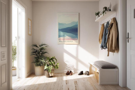 Paul Sinus Kunstdruck 40x60cm Mountain Silence – Spiegelung und Stille im alpinen Morgenlicht