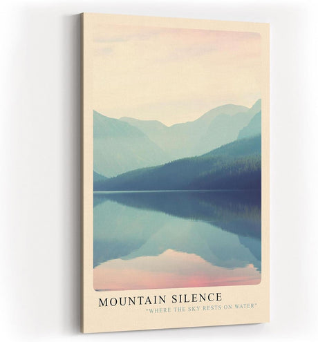Paul Sinus Kunstdruck 40x60cm Mountain Silence – Spiegelung und Stille im alpinen Morgenlicht