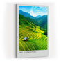 Paul Sinus Kunstdruck 40x60cm Mu Cang Chai – vietnamesische Reisterrassen im satten Grün