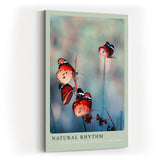 Paul Sinus Kunstdruck 40x60cm Natural Rhythm Schmetterlinge im Flug auf natürlichem Hintergrund