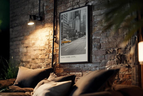 Paul Sinus Kunstdruck 40x60cm New York City mit gelbem Taxi – urbanes Stadtmotiv mit Dynamik und Kontrast