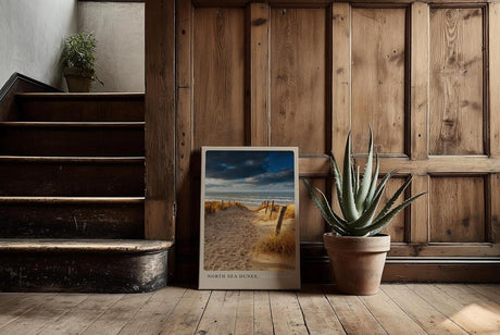 Paul Sinus Kunstdruck 40x60cm North Sea Dunes mit Dünenweg zur See in den Niederlanden