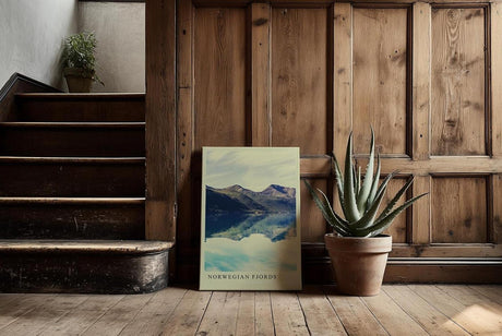 Paul Sinus Kunstdruck 40x60cm Norwegian Fjords – Spiegelbild der Natur zwischen Himmel und Wasser