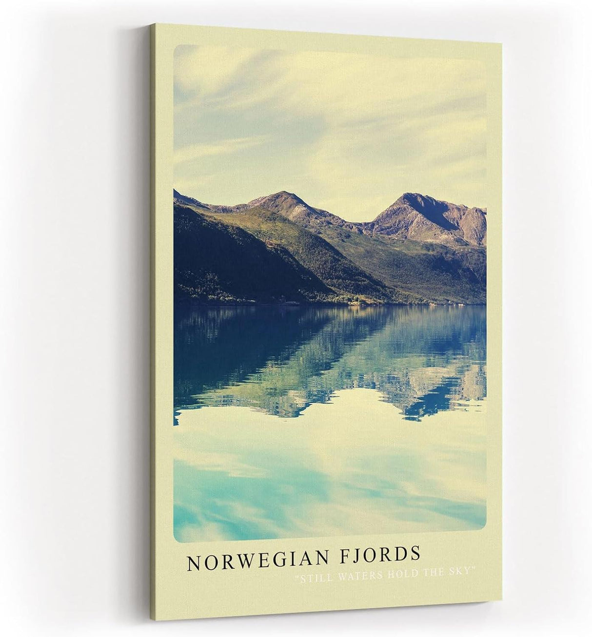 Paul Sinus Kunstdruck 40x60cm Norwegian Fjords – Spiegelbild der Natur zwischen Himmel und Wasser