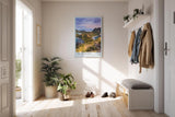 Paul Sinus Kunstdruck 40x60cm Padar Island Indonesien – tropische Insellandschaft mit Buchten und Bergen bei Sonnenaufgang