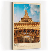 Paul Sinus Kunstdruck 40x60cm Paris Eiffelturm Architekturaufnahme aus ungewöhnlicher Perspektive mit Himmel