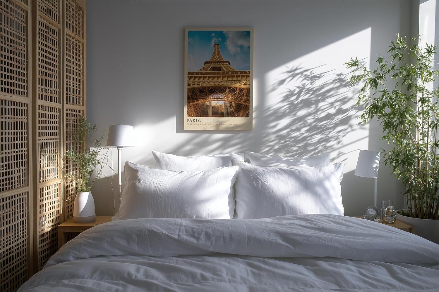 Paul Sinus Kunstdruck 40x60cm Paris Eiffelturm Architekturaufnahme aus ungewöhnlicher Perspektive mit Himmel