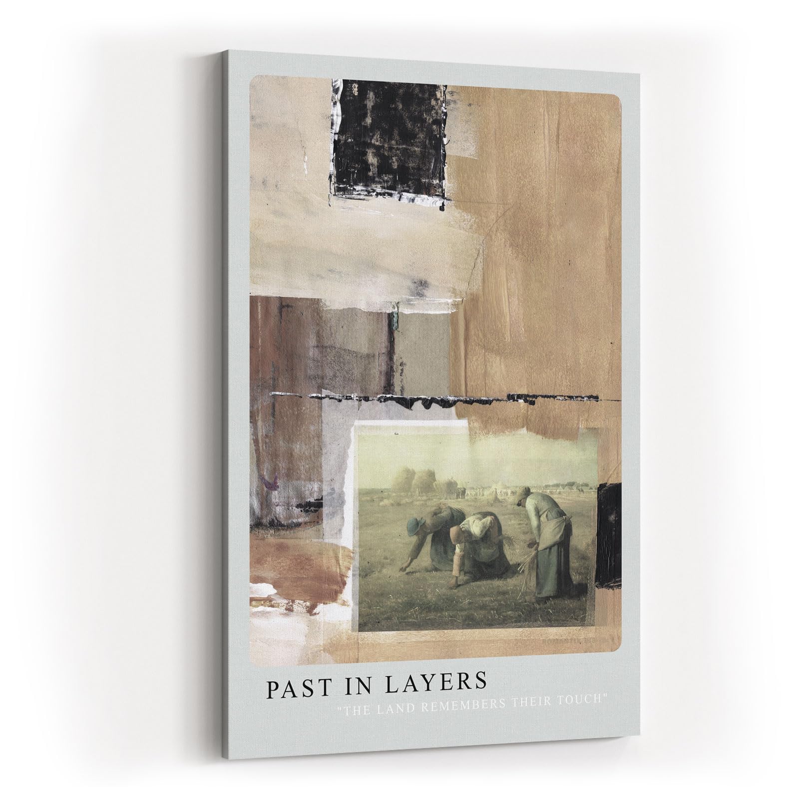 Paul Sinus Kunstdruck 40x60cm Past in Layers Collage Geschichte Ernte Erinnerung Textur