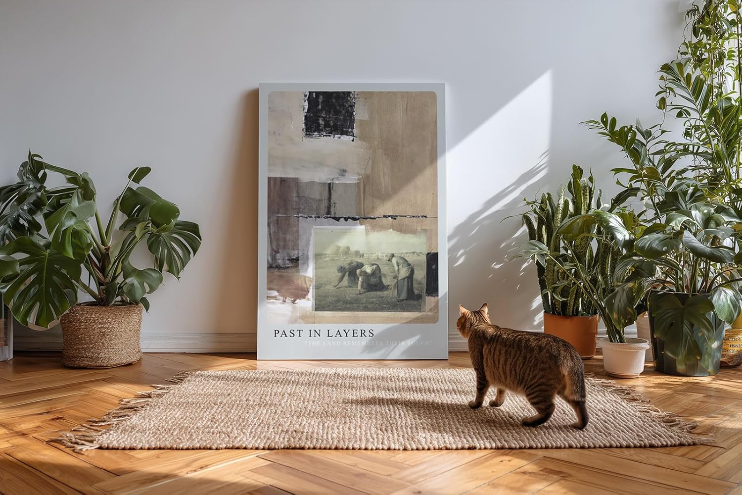 Paul Sinus Kunstdruck 40x60cm Past in Layers Collage Geschichte Ernte Erinnerung Textur