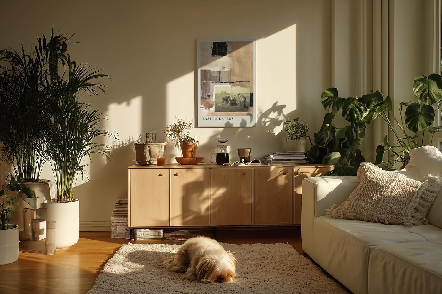 Paul Sinus Kunstdruck 40x60cm Past in Layers Collage Geschichte Ernte Erinnerung Textur