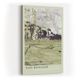 Paul Sinus Kunstdruck 40x60cm Past Revealed mit abstraktem Texturenmix in Beige und Violett