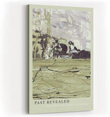 Paul Sinus Kunstdruck 40x60cm Past Revealed mit abstraktem Texturenmix in Beige und Violett