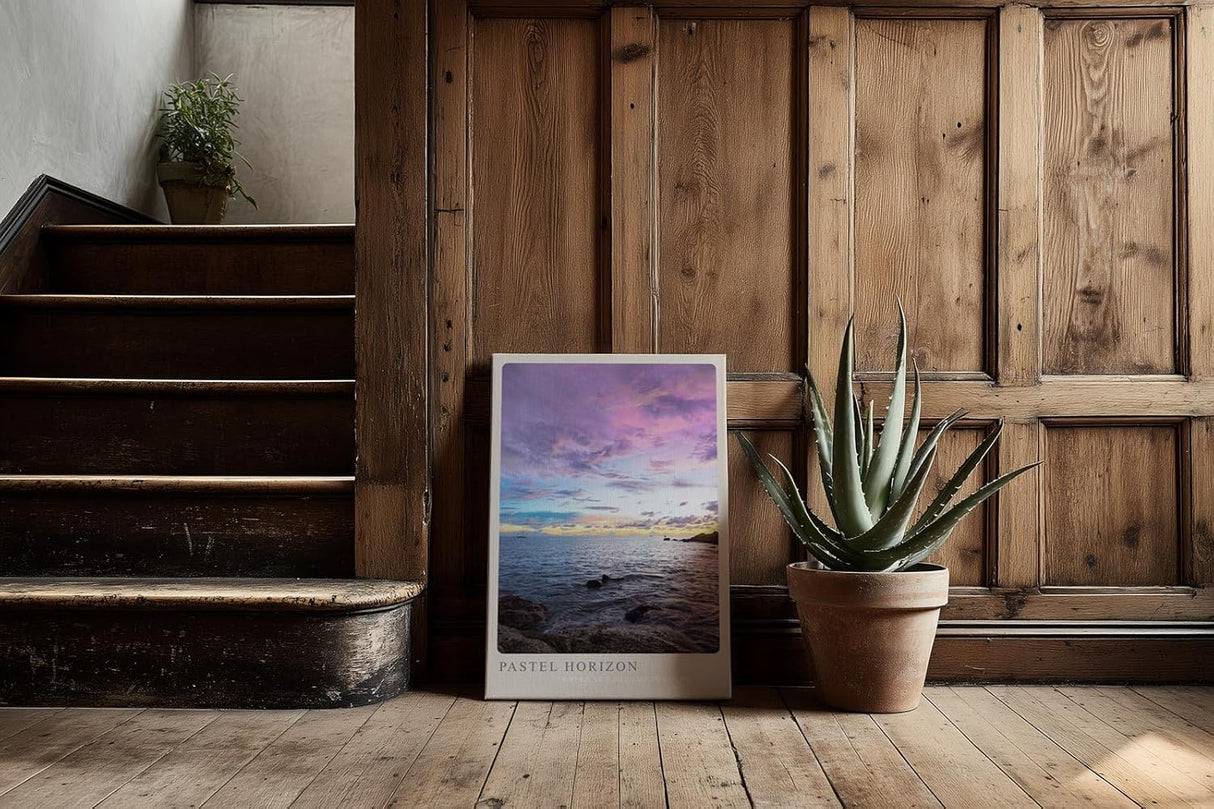 Paul Sinus Kunstdruck 40x60cm Pastel Horizon Himmel über ruhigem Meer Where Sky Dreams in Color