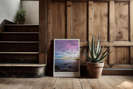 Paul Sinus Kunstdruck 40x60cm Pastel Horizon Himmel über ruhigem Meer Where Sky Dreams in Color