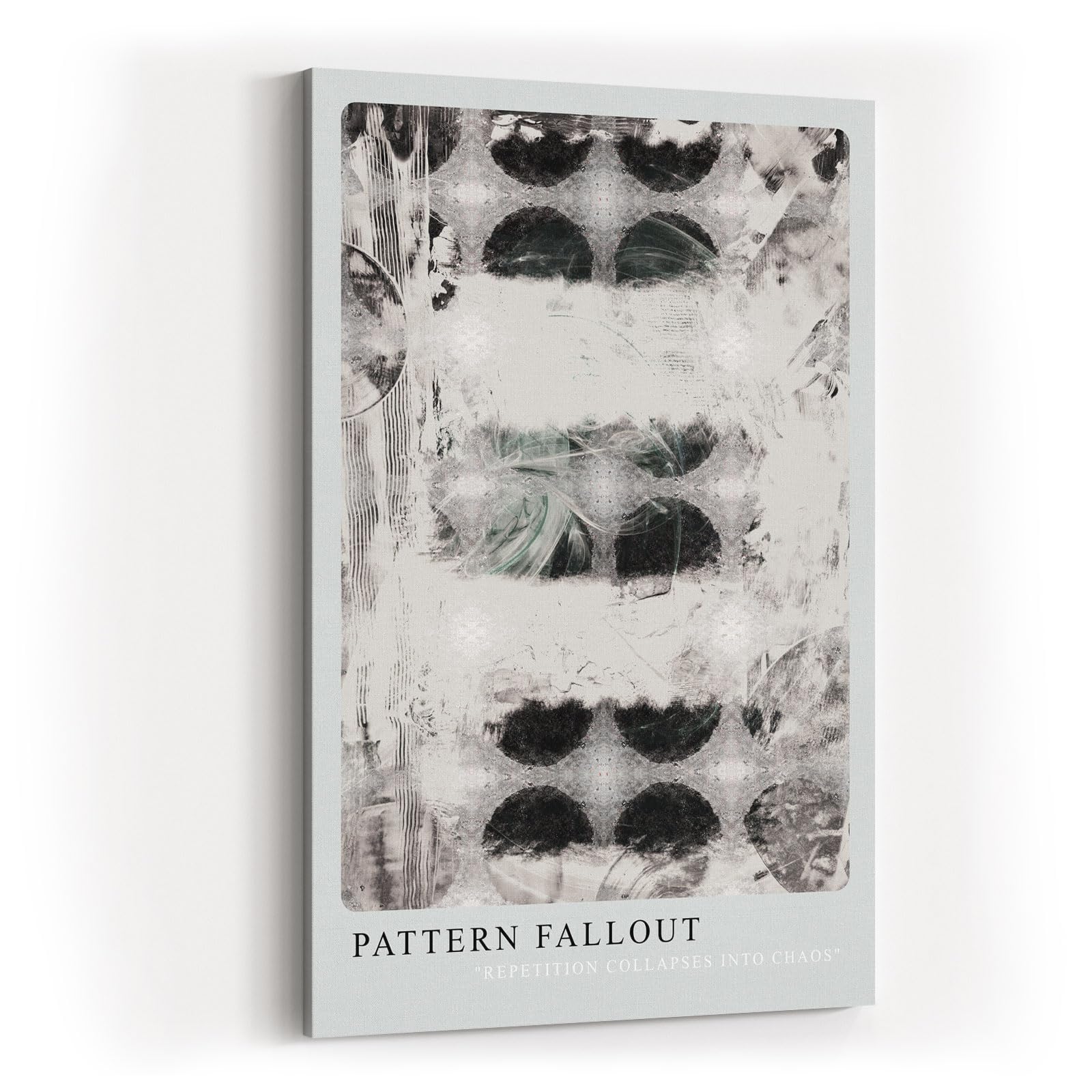 Paul Sinus Kunstdruck 40x60cm Pattern Fallout Muster Struktur Schwarz Weiß Chaos Abstrakt