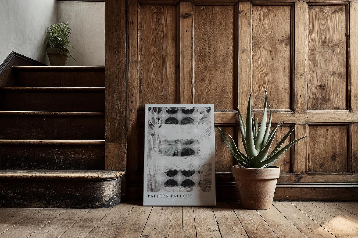 Paul Sinus Kunstdruck 40x60cm Pattern Fallout Muster Struktur Schwarz Weiß Chaos Abstrakt